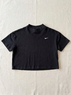 Nike Black Cropped Tee